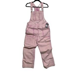 Target Brand Art Class Pink Denim Overalls Kids Girls XL 14/16 Acid Wash New
